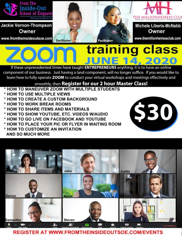 Zoom Etiquette Training Classes